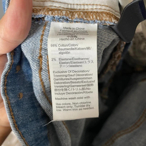 Madewell High Rise Slim Boyjean Dover Wash Raw Hemmed Edition - Picture 7 of 8